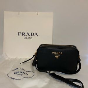 Prada black crossbody bag
